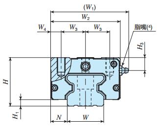 IKOMXS35C2R1520T3SPS2直線導軌尺寸圖